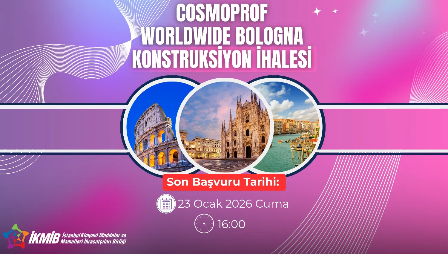 COSMOPROF BOLOGNA 2026 KONSTRÜKSİYON İHALESİ