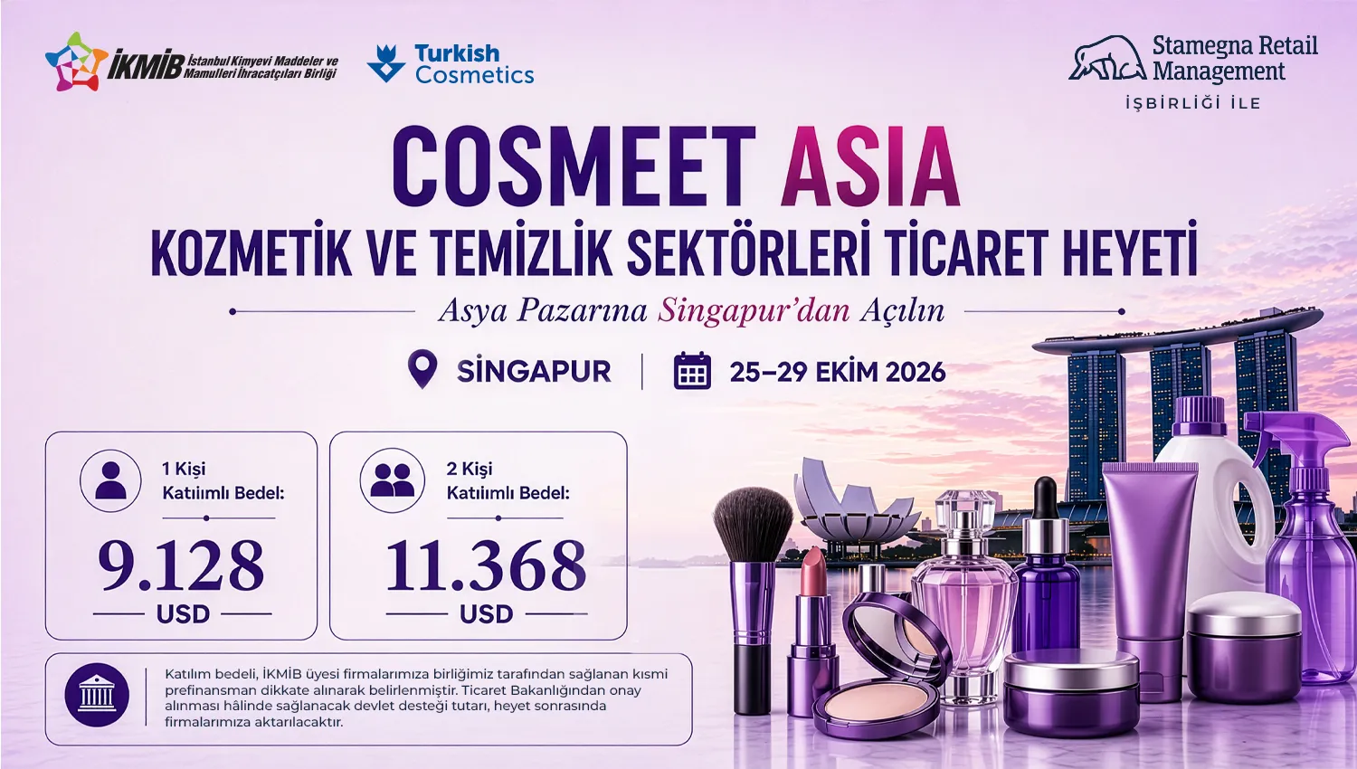Cosmeet Asia 2026 Kozmetik ve Temizlik Sektörleri Ticaret Heyeti